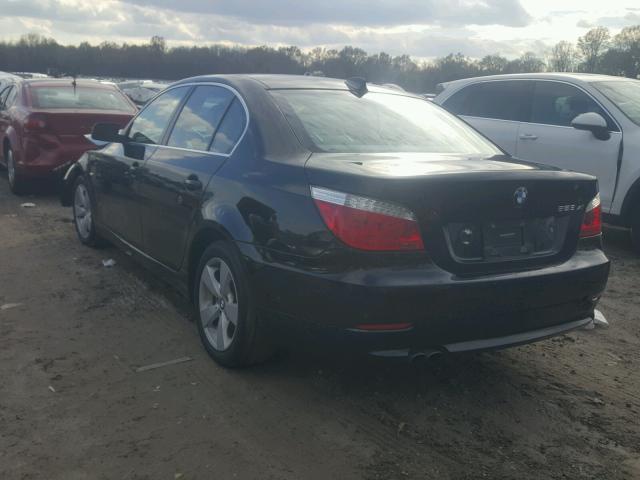 WBANV13528CZ58925 - 2008 BMW 528 XI BLACK photo 3