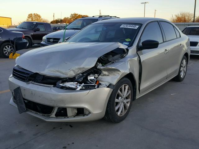 3VW2K7AJ3DM215553 - 2013 VOLKSWAGEN JETTA BASE Թուխ լուսանկար 2