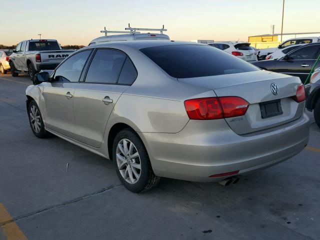 3VW2K7AJ3DM215553 - 2013 VOLKSWAGEN JETTA BASE Թուխ լուսանկար 3