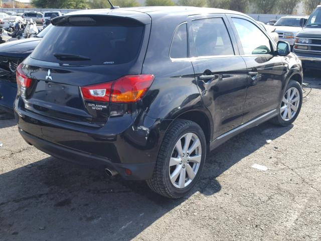 4A4AR4AU6EE016466 - 2014 MITSUBISHI OUTLANDER BLACK photo 4