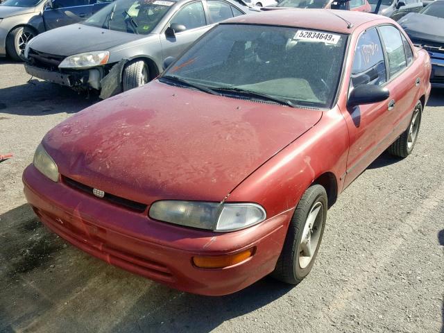 1Y1SK5287SZ031243 - 1995 GEO PRIZM LSI RED photo 2