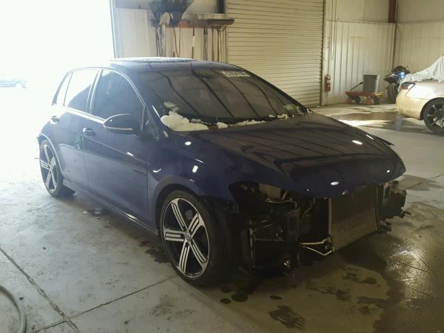 WVWLF7AU3FW183356 - 2015 VOLKSWAGEN GOLF R BLUE photo 1