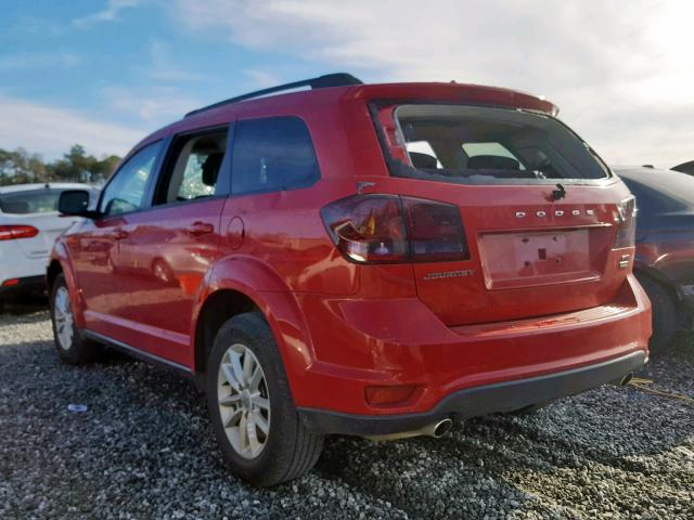 3C4PDCBG8DT619548 - 2013 DODGE JOURNEY SX RED photo 3