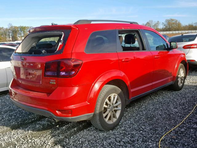 3C4PDCBG8DT619548 - 2013 DODGE JOURNEY SX RED photo 4