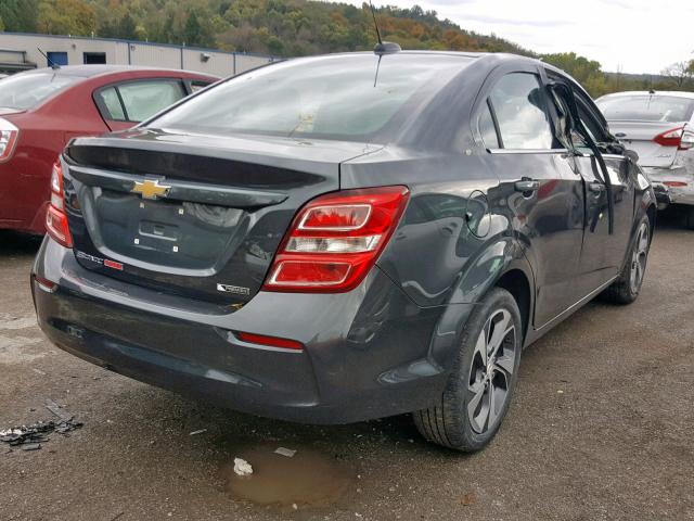 1G1JF5SB3J4134616 - 2018 CHEVROLET SONIC PREM GRAY photo 4