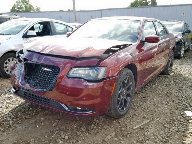 2C3CCAGG4KH648540 - 2019 CHRYSLER 300 S MAROON photo 2