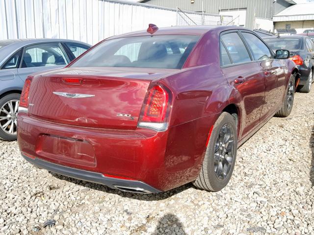 2C3CCAGG4KH648540 - 2019 CHRYSLER 300 S MAROON photo 4