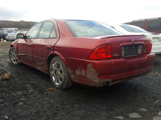 1LNHM87A04Y651457 - 2004 LINCOLN LS RED photo 3