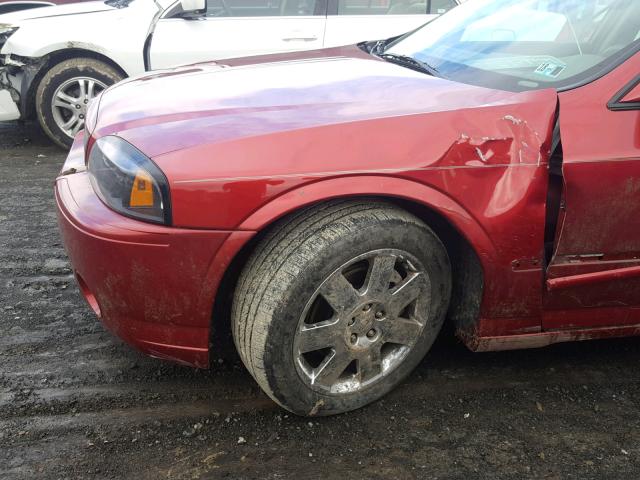1LNHM87A04Y651457 - 2004 LINCOLN LS RED photo 9