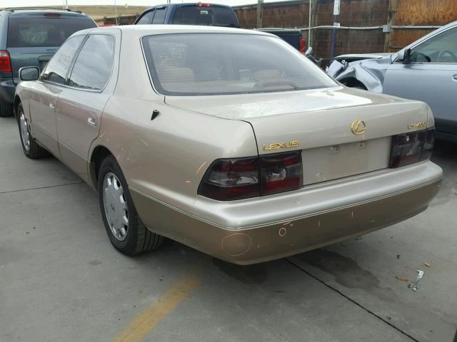 JT8UF22E5S0015860 - 1995 LEXUS LS 400 GOLD photo 9