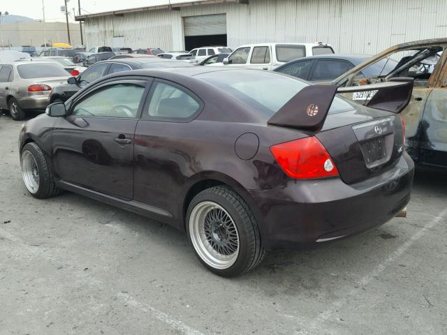 JTKDE167280266976 - 2008 TOYOTA SCION TC ბურგუნდია ფოტო 3