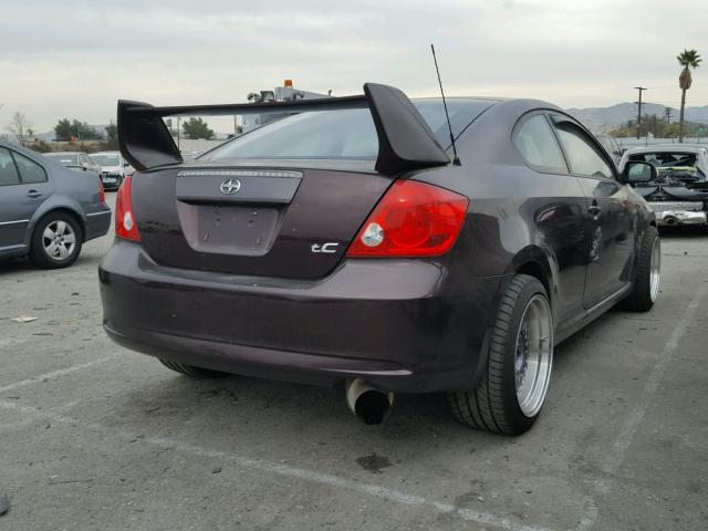 JTKDE167280266976 - 2008 TOYOTA SCION TC ბურგუნდია ფოტო 4