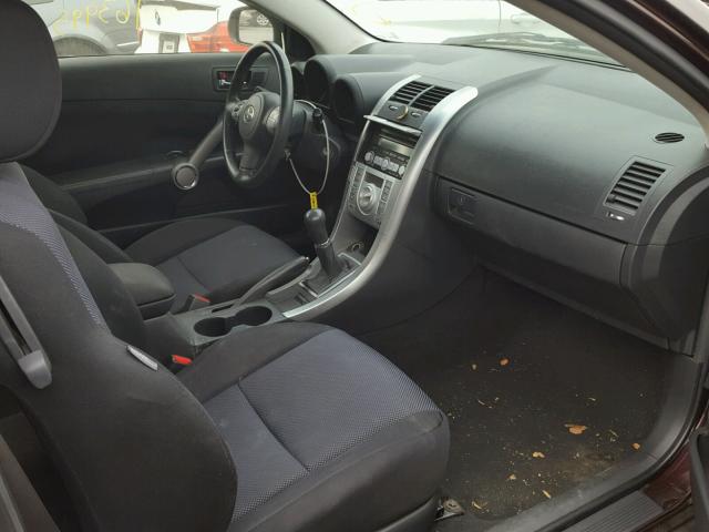 JTKDE167280266976 - 2008 TOYOTA SCION TC ბურგუნდია ფოტო 5