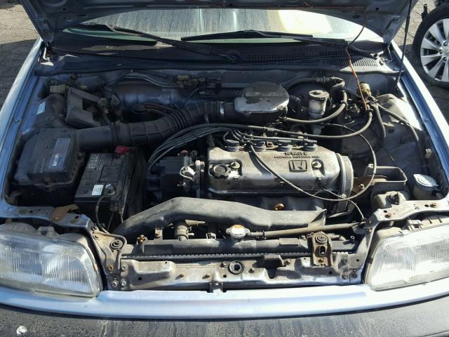 2HGED6344LH574436 - 1990 HONDA CIVIC BLUE photo 7