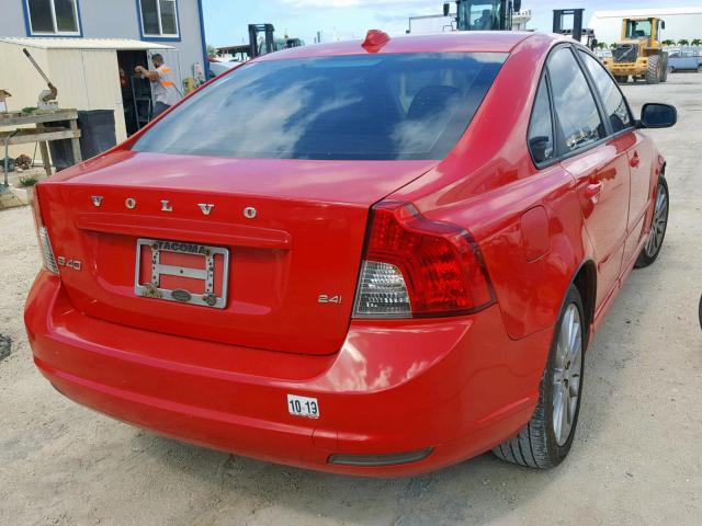 YV1390MS3A2493395 - 2010 VOLVO S40 2.4I RED photo 4