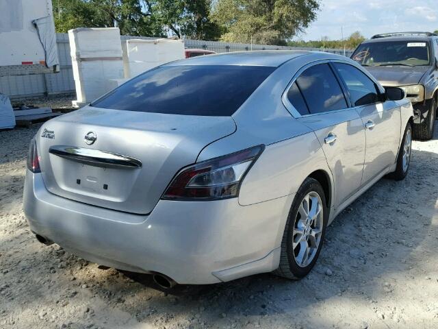 1N4AA5AP9DC844994 - 2013 NISSAN MAXIMA S SILVER photo 4