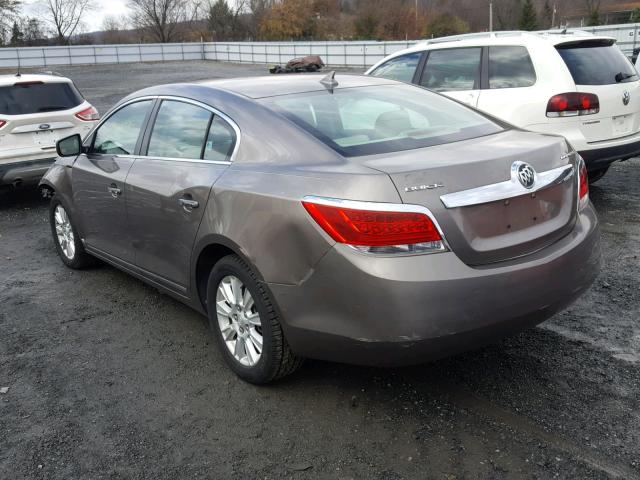 1G4GB5EG8AF187753 - 2010 BUICK LACROSSE C BROWN photo 3