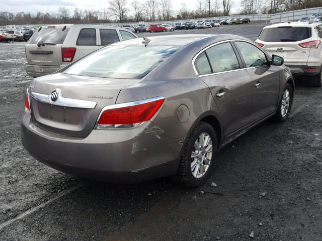 1G4GB5EG8AF187753 - 2010 BUICK LACROSSE C BROWN photo 4