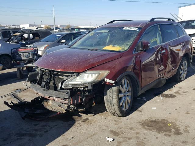 JM3TB38A980153257 - 2008 MAZDA CX-9 RED photo 2