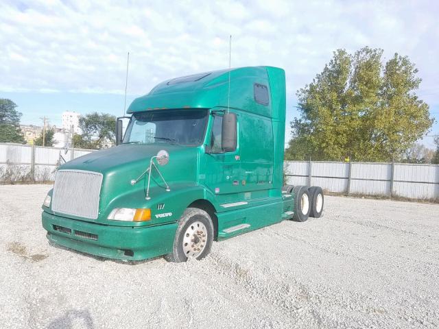 4V4NC9RH21N319564 - 2001 VOLVO VN VNL GREEN photo 2