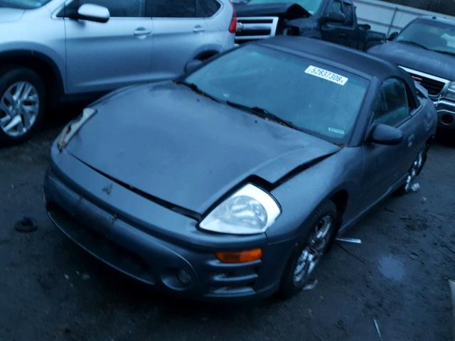 4A3AE55HX3E138490 - 2003 MITSUBISHI ECLIPSE SP GRAY photo 2