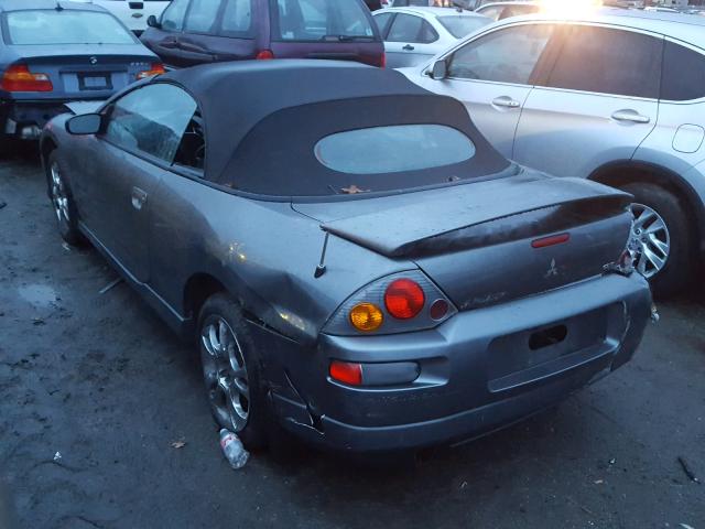 4A3AE55HX3E138490 - 2003 MITSUBISHI ECLIPSE SP GRAY photo 3