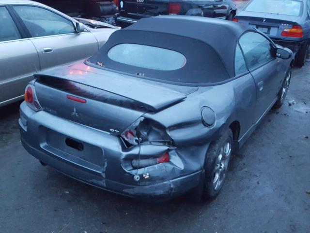 4A3AE55HX3E138490 - 2003 MITSUBISHI ECLIPSE SP GRAY photo 4