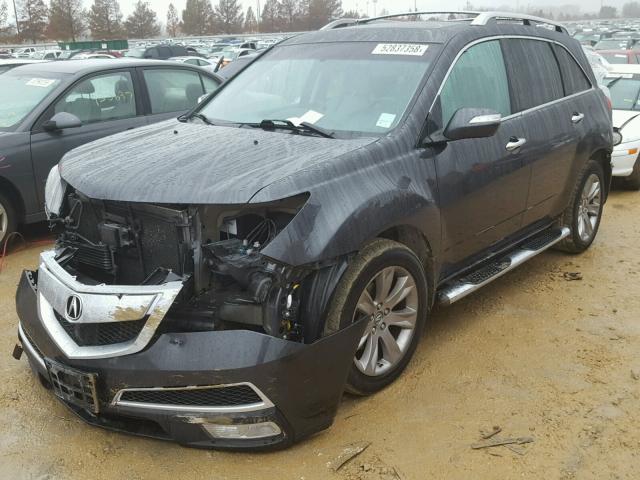 2HNYD2H86DH512418 - 2013 ACURA MDX ADVANC CHARCOAL photo 2