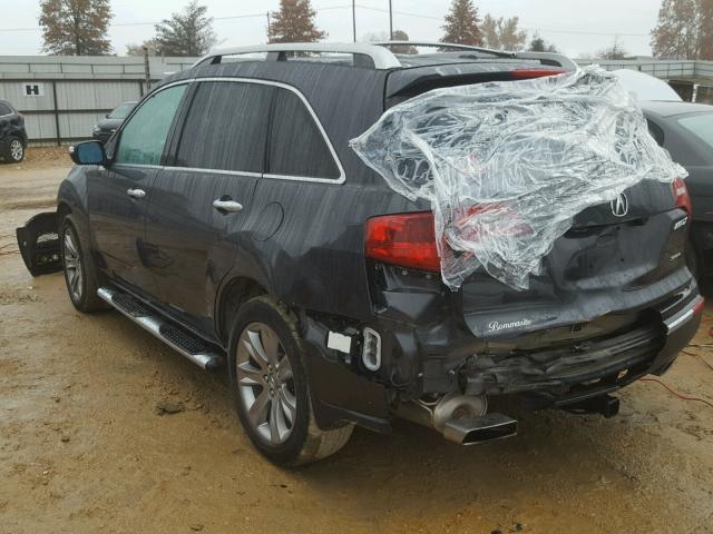 2HNYD2H86DH512418 - 2013 ACURA MDX ADVANC CHARCOAL photo 3