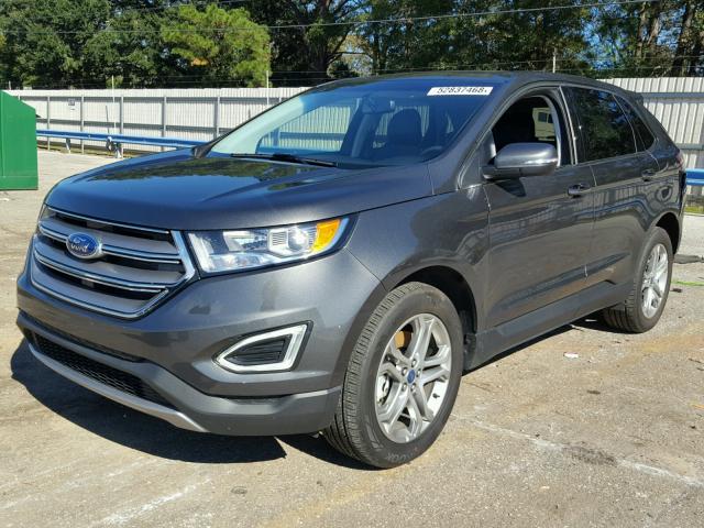 2FMPK3K86HBC59420 - 2017 FORD EDGE TITAN GRAY photo 2