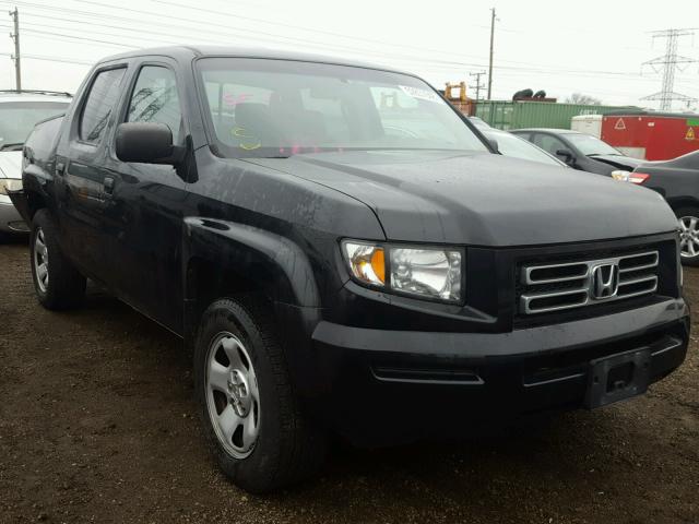 2HJYK16216H564137 - 2006 HONDA RIDGELINE BLACK photo 1