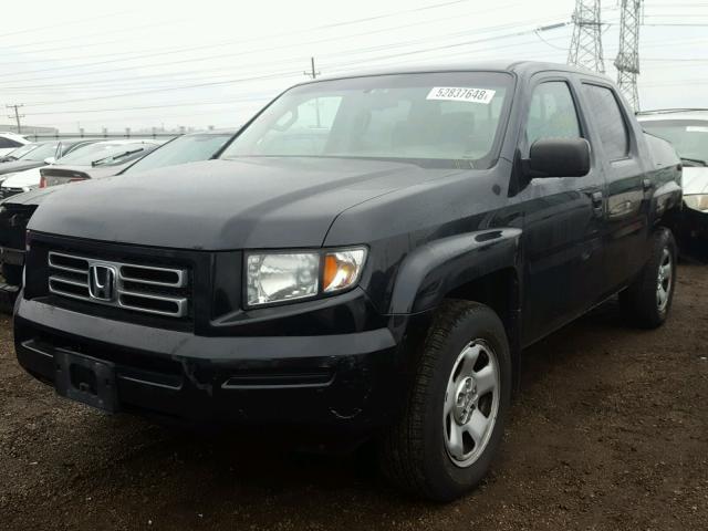 2HJYK16216H564137 - 2006 HONDA RIDGELINE BLACK photo 2