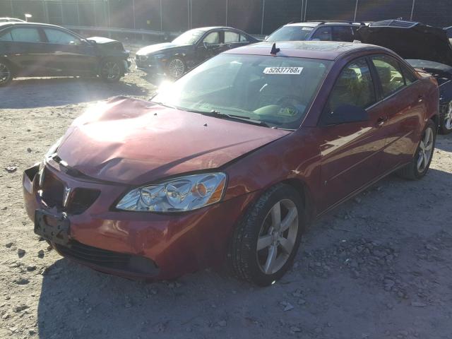 1G2ZH57N684106038 - 2008 PONTIAC G6 GT RED photo 2