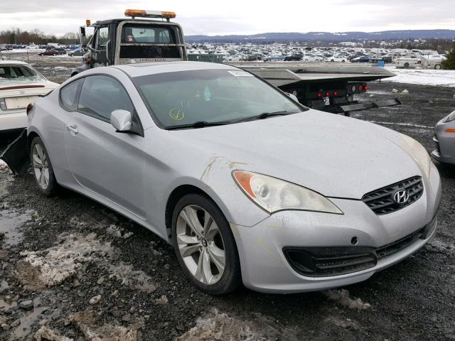 KMHHT6KD7AU018854 - 2010 HYUNDAI GENESIS CO SILVER photo 1