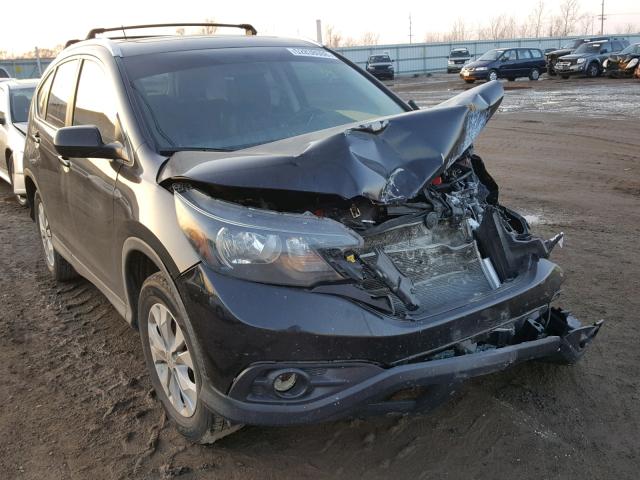 2HKRM4H72DH694512 - 2013 HONDA CR-V EXL BLACK photo 1