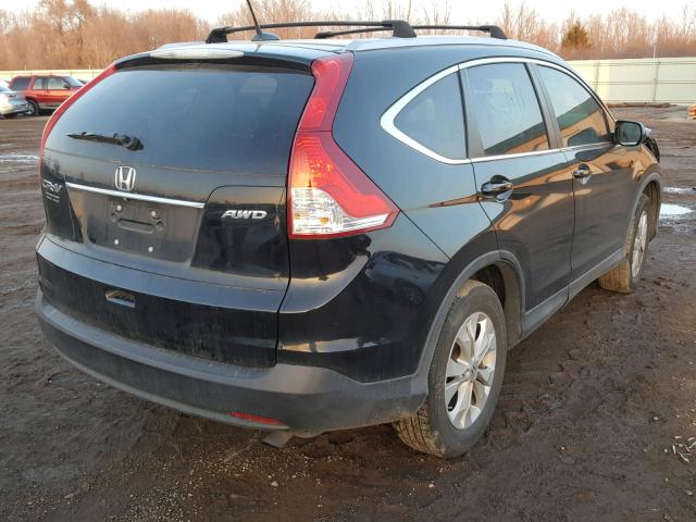 2HKRM4H72DH694512 - 2013 HONDA CR-V EXL BLACK photo 4