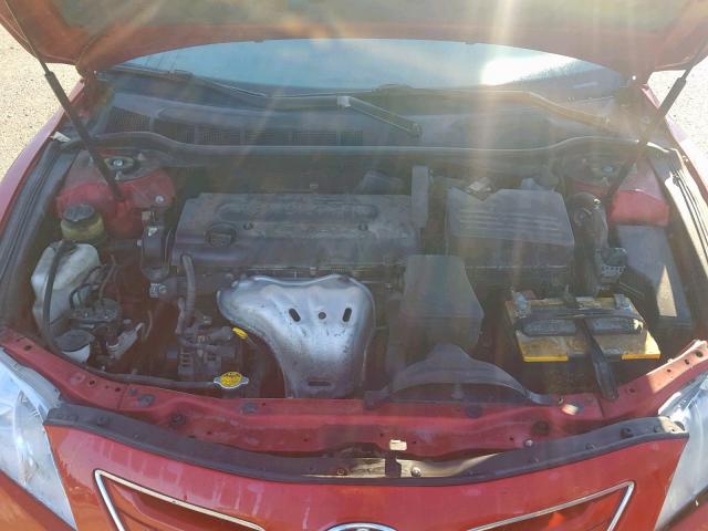 4T1BE46K28U207029 - 2008 TOYOTA CAMRY CE RED photo 7
