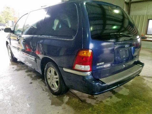 2FMDA52472BA48877 - 2002 FORD WINDSTAR S BLUE photo 3