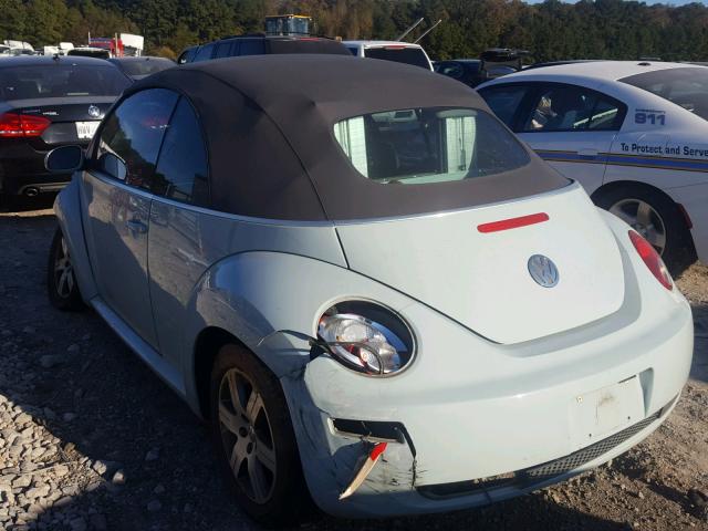 3VWRF31Y26M333590 - 2006 VOLKSWAGEN NEW BEETLE 蓝色 照片 3