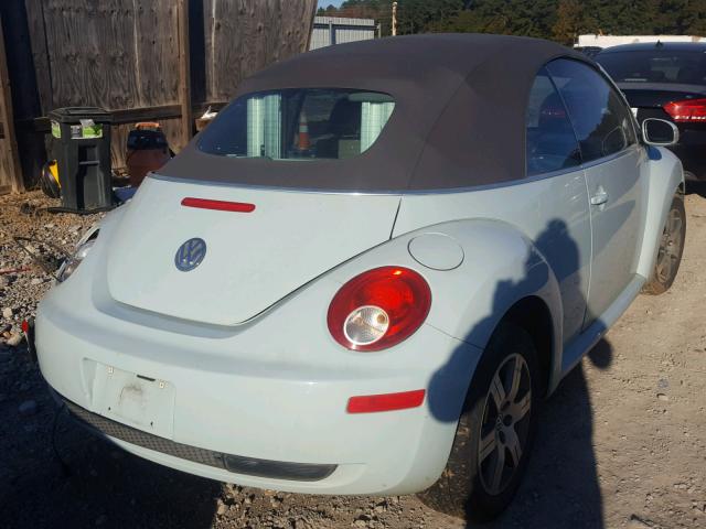 3VWRF31Y26M333590 - 2006 VOLKSWAGEN NEW BEETLE 蓝色 照片 4