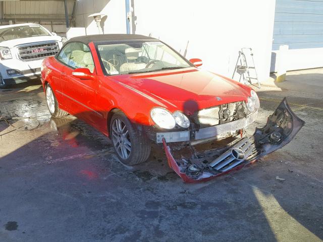 WDBTK56F89F259456 - 2009 MERCEDES-BENZ CLK 350 RED photo 1