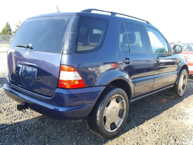 4JGAB54E5YA163617 - 2000 MERCEDES-BENZ ML 320 BLUE photo 4