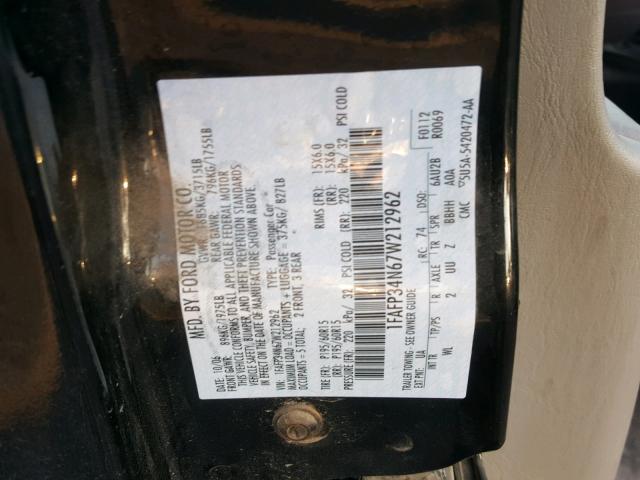 1FAFP34N67W212962 - 2007 FORD FOCUS ZX4 GRAY photo 10