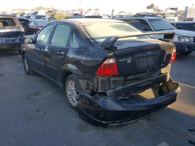 1FAFP34N67W212962 - 2007 FORD FOCUS ZX4 GRAY photo 3