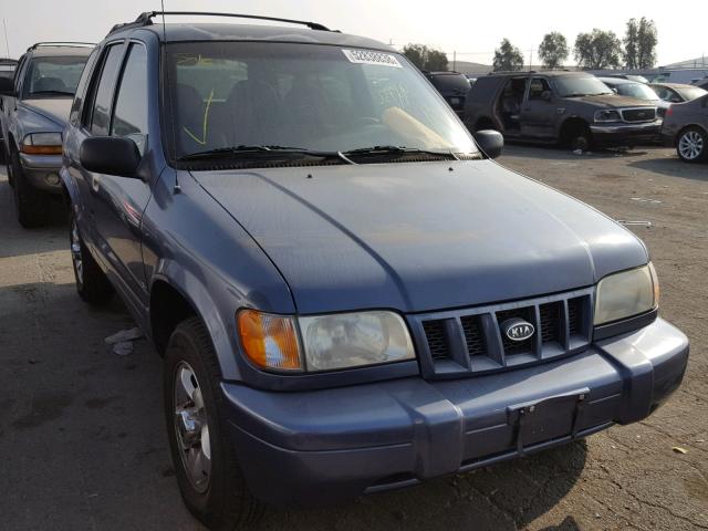 KNDJA723825149148 - 2002 KIA SPORTAGE BLUE photo 1