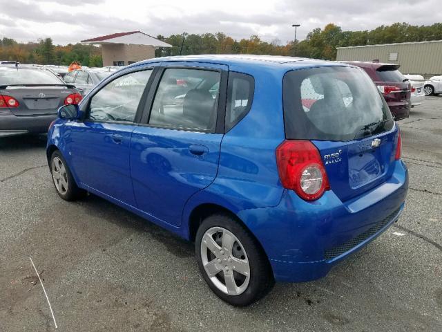 KL1TD66E89B651859 - 2009 CHEVROLET AVEO LS BLUE photo 3