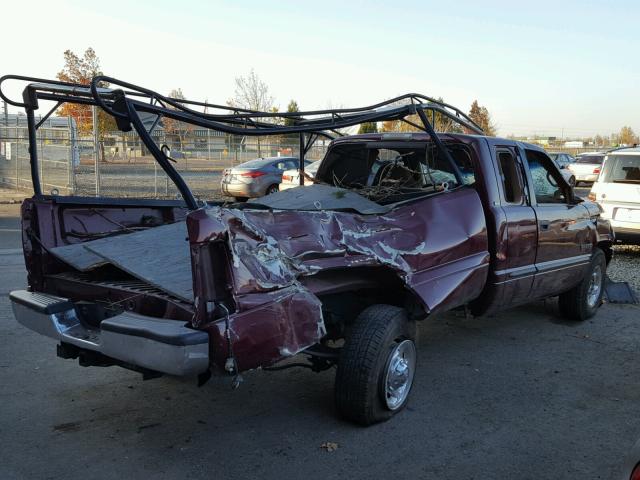 1B7KC23671J544342 - 2001 DODGE RAM 2500 MAROON photo 4