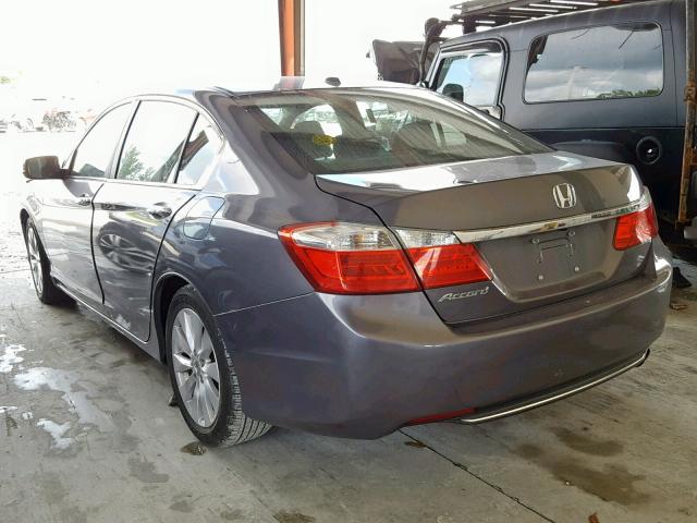 1HGCR2F84DA053197 - 2013 HONDA ACCORD EXL GRAY photo 3