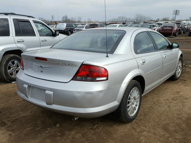 1C3EL56R84N284166 - 2004 CHRYSLER SEBRING LX SILVER photo 4