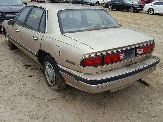 1G4HP53L9PH524790 - 1993 BUICK LESABRE CU GOLD photo 3